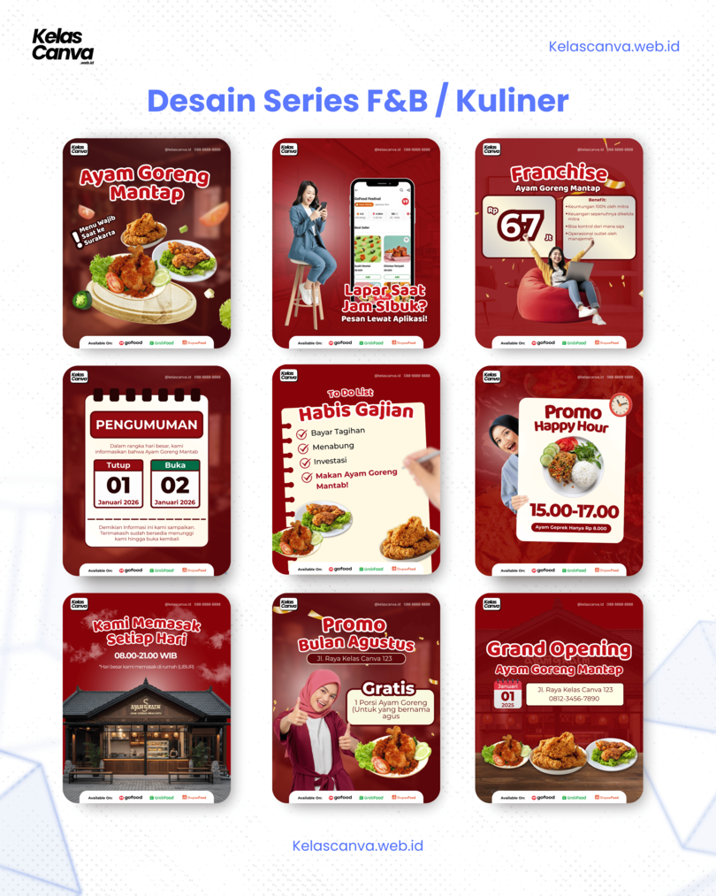 canva template kuliner